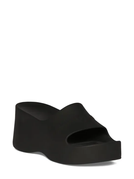 Balenciaga   60mm Chunky wedge rubber sandals 