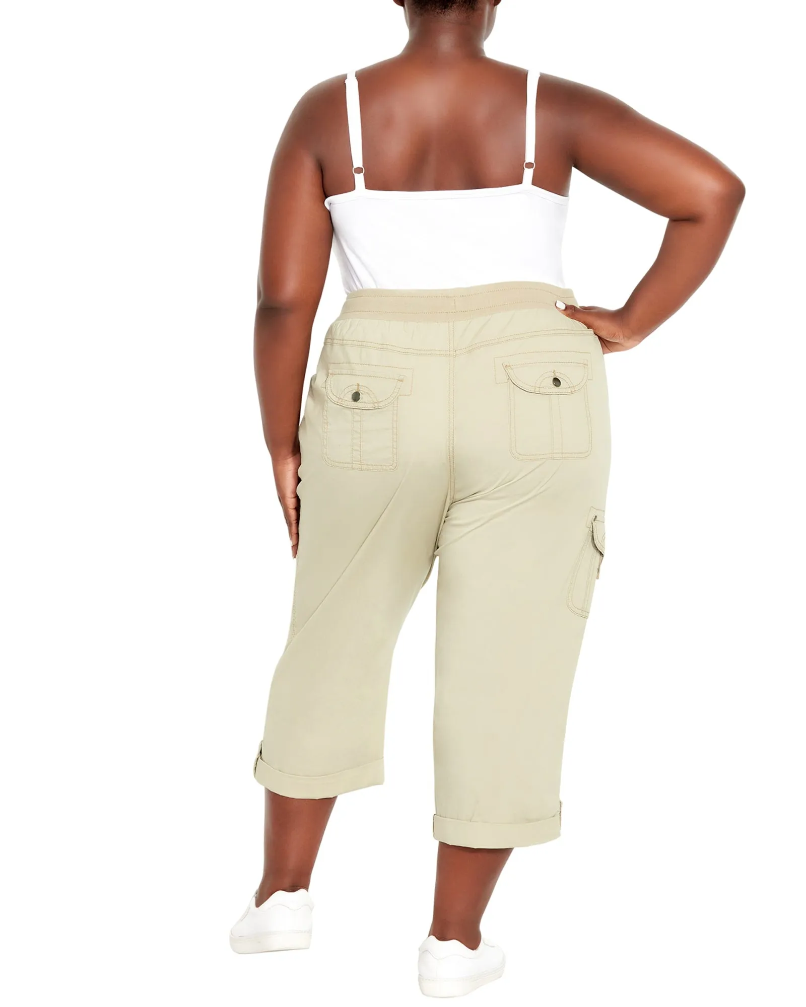 Brenda Roll Up Capri | Sand