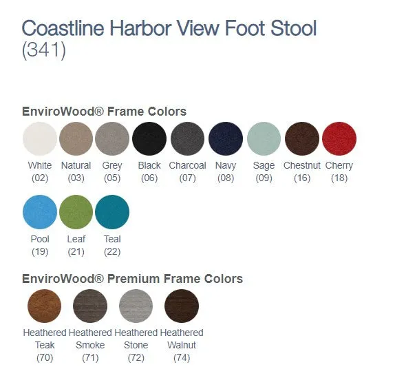 Coastline 341 Harbor View Foot Stool