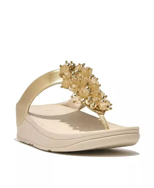Fitflop Fino Bauble-Bead Toe-Post Sandals