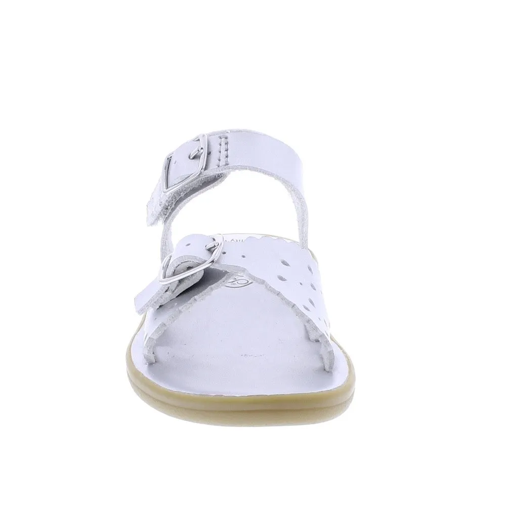 Footmates Girls Sustainable Sandals - Eco-Ariel Microfiber - Silver