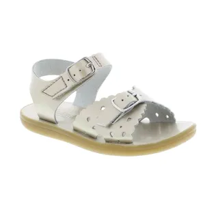 Footmates Girls Sustainable Sandals - Eco-Ariel Microfiber - Soft Gold