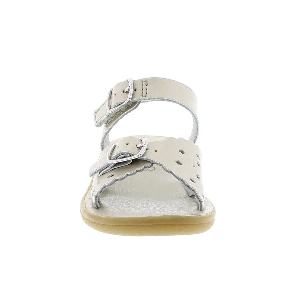 Footmates Girls Sustainable Sandals - Eco-Ariel Microfiber - Soft Gold
