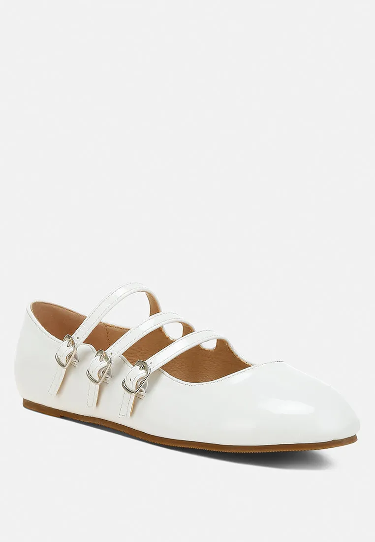 Macarina Triple Strap Mary Jane Sandals