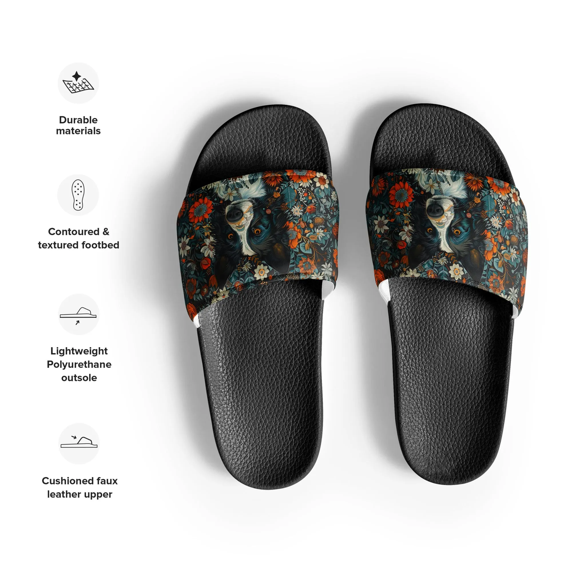 Rose Paws Women's slides