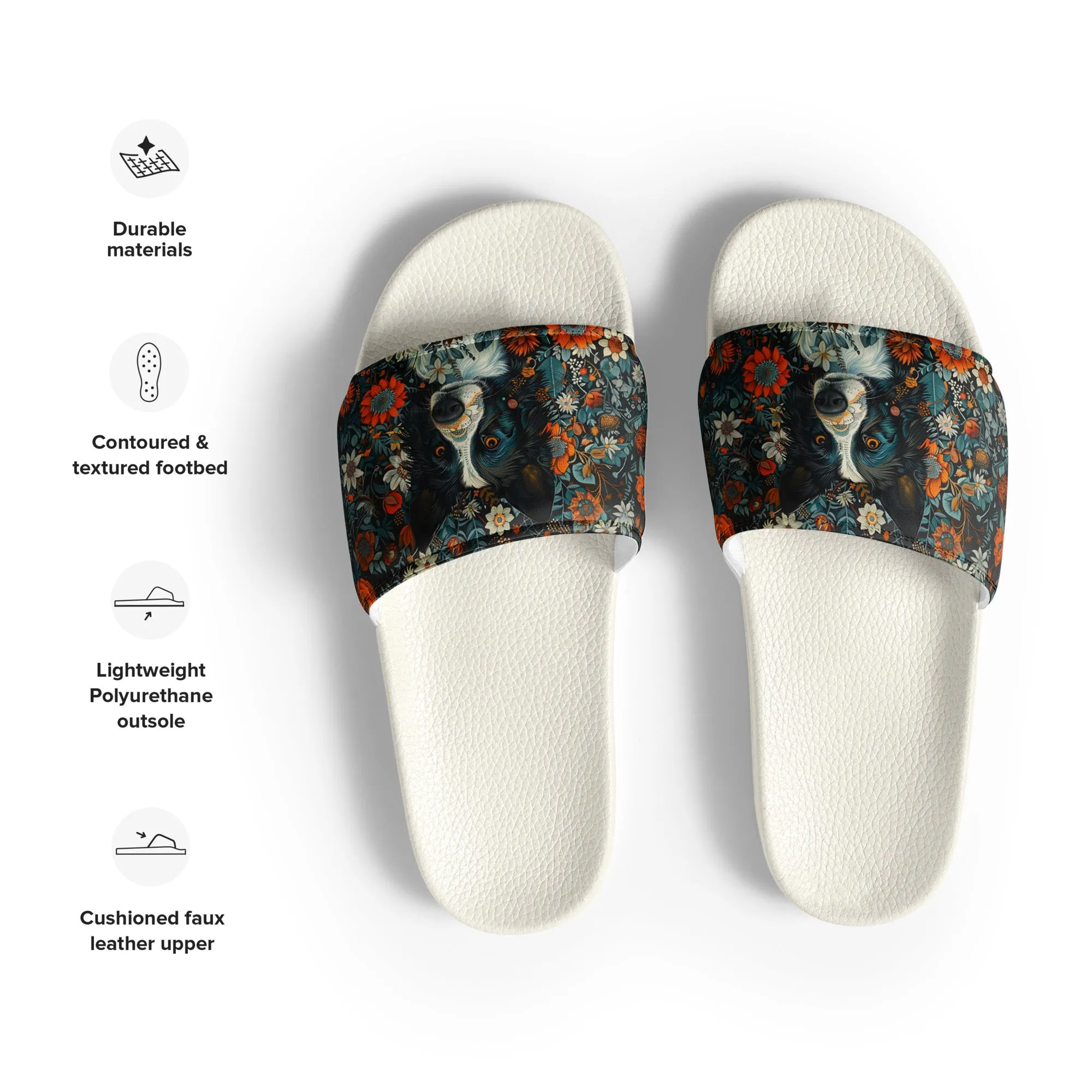 Rose Paws Women's slides