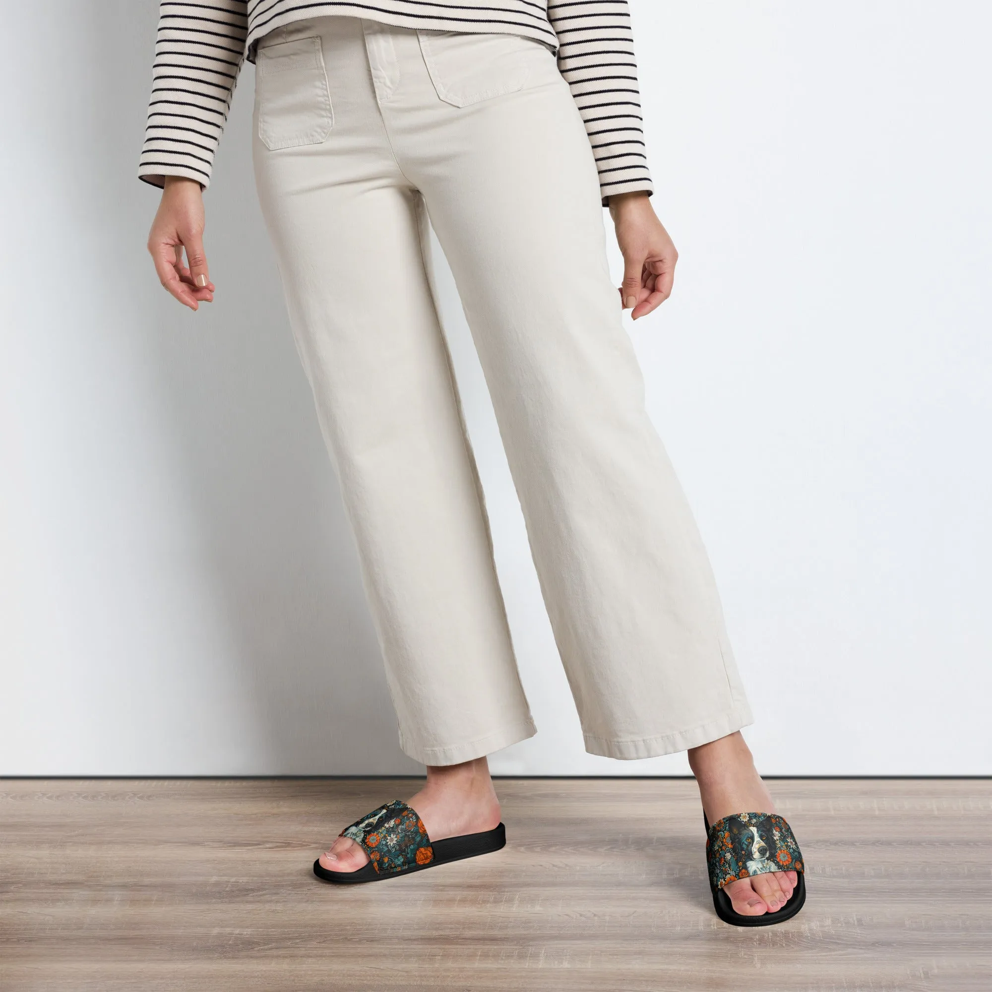 Rose Paws Women's slides