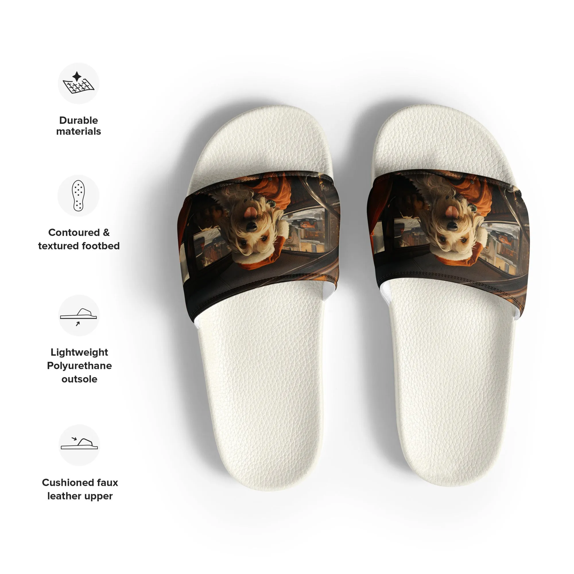 Santa Dog Women's slides
