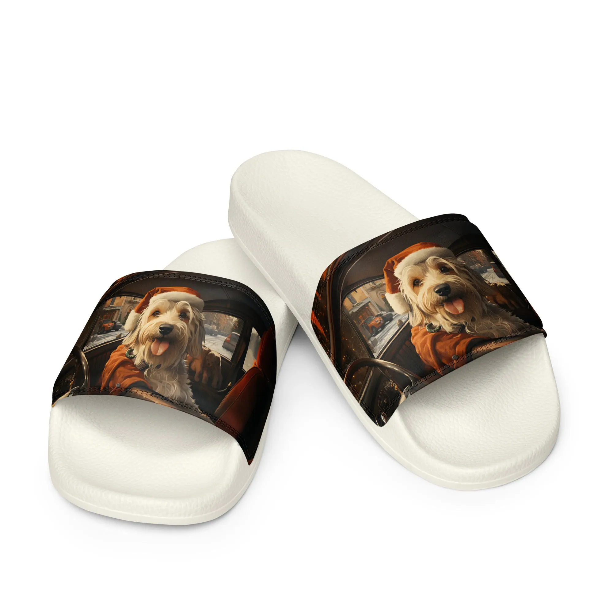 Santa Dog Women's slides