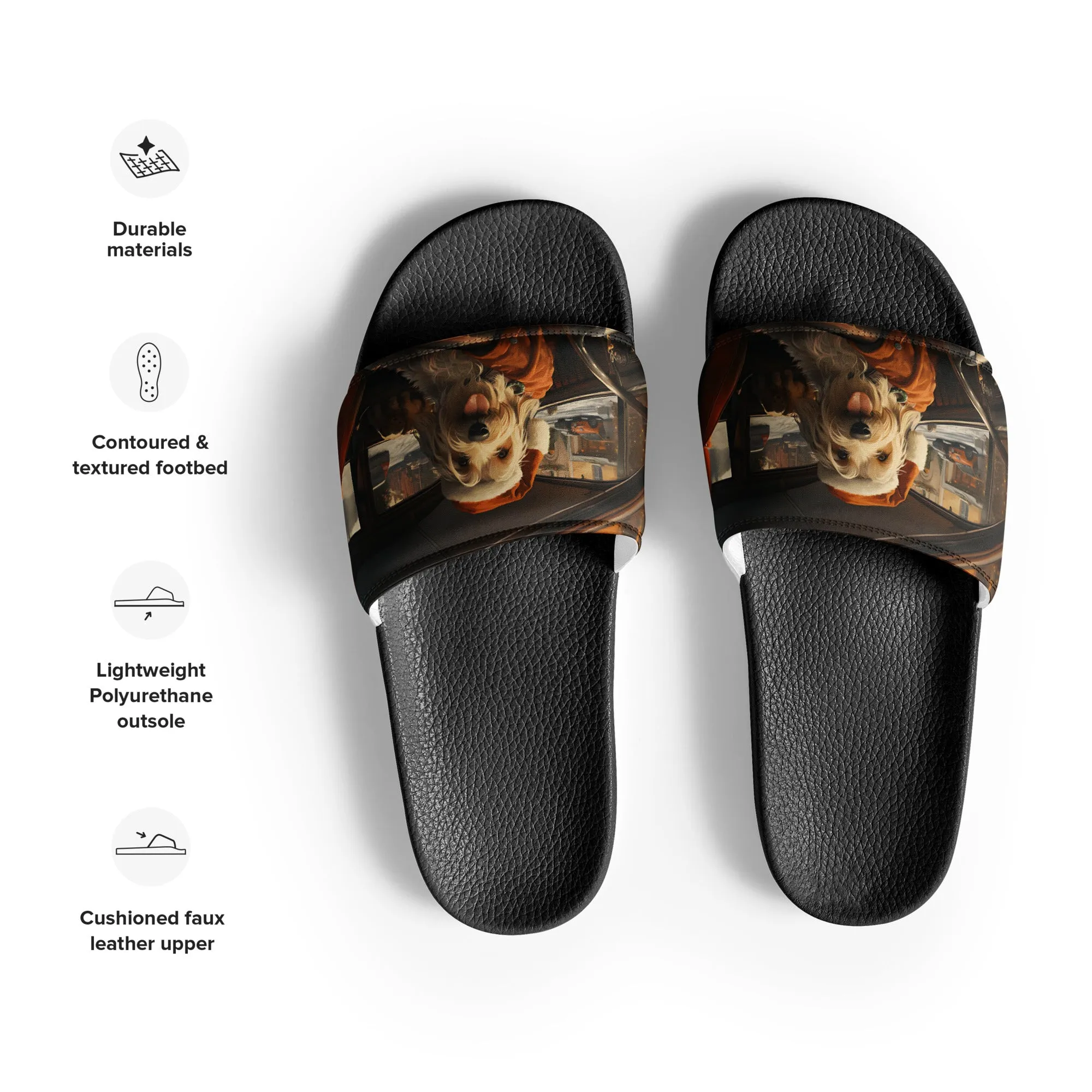 Santa Dog Women's slides