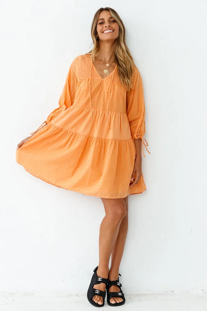 Sunsets By The Shore Dress Orange