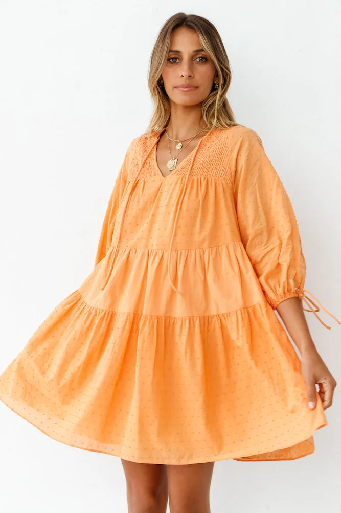 Sunsets By The Shore Dress Orange